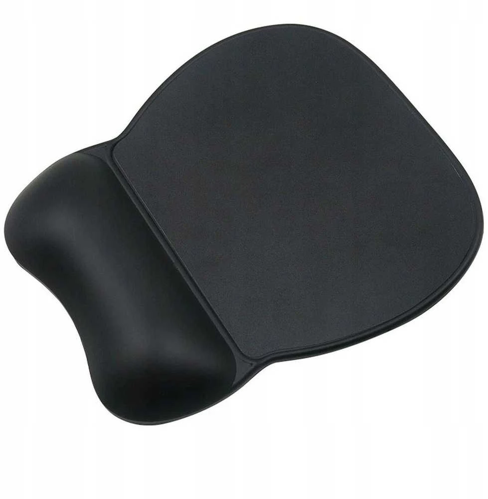 Wozinsky Ergonomic Pelės kilimėlis and Riešo atrama Gel Eco Leather Large Anti-Slip – juodos spalvos