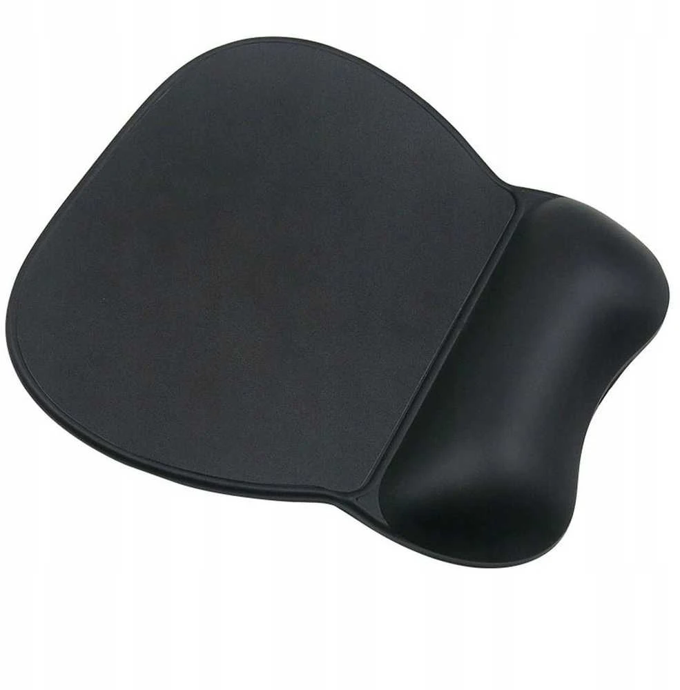 Wozinsky Ergonomic Pelės kilimėlis and Riešo atrama Gel Eco Leather Large Anti-Slip – juodos spalvos