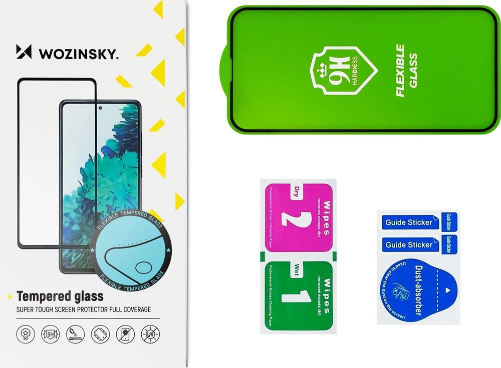 Wozinsky Full Cover Flexi Nano Glass apsauginė plėvelė su rėmeliu, skirta Xiaomi Poco M4 Pro 5G, skaidri