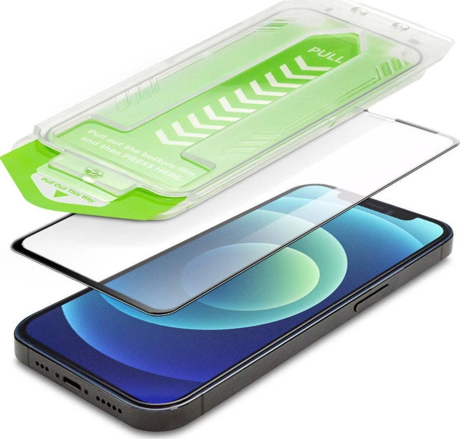 Wozinsky Grūdintas stiklas 9H su ramką montażową do iPhone 14 Plus Premium Glass juoda
