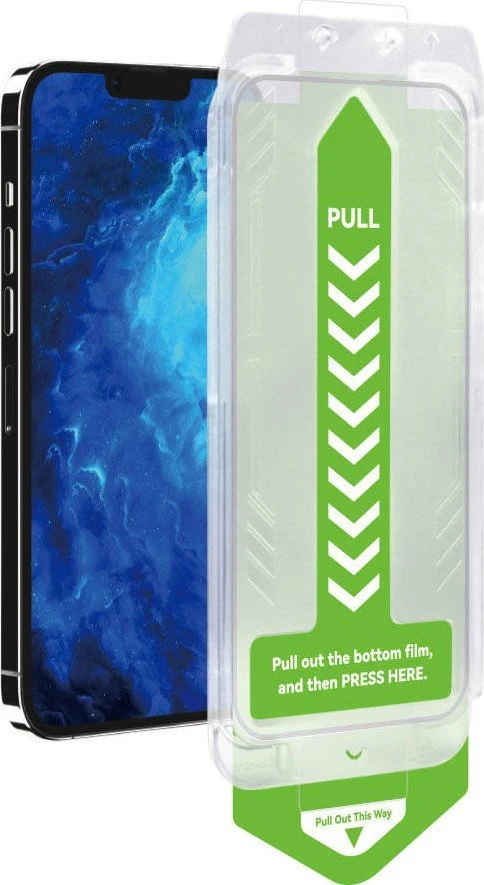 Wozinsky Grūdintas stiklas 9H su ramką montażową do iPhone 14 Plus Premium Glass juoda