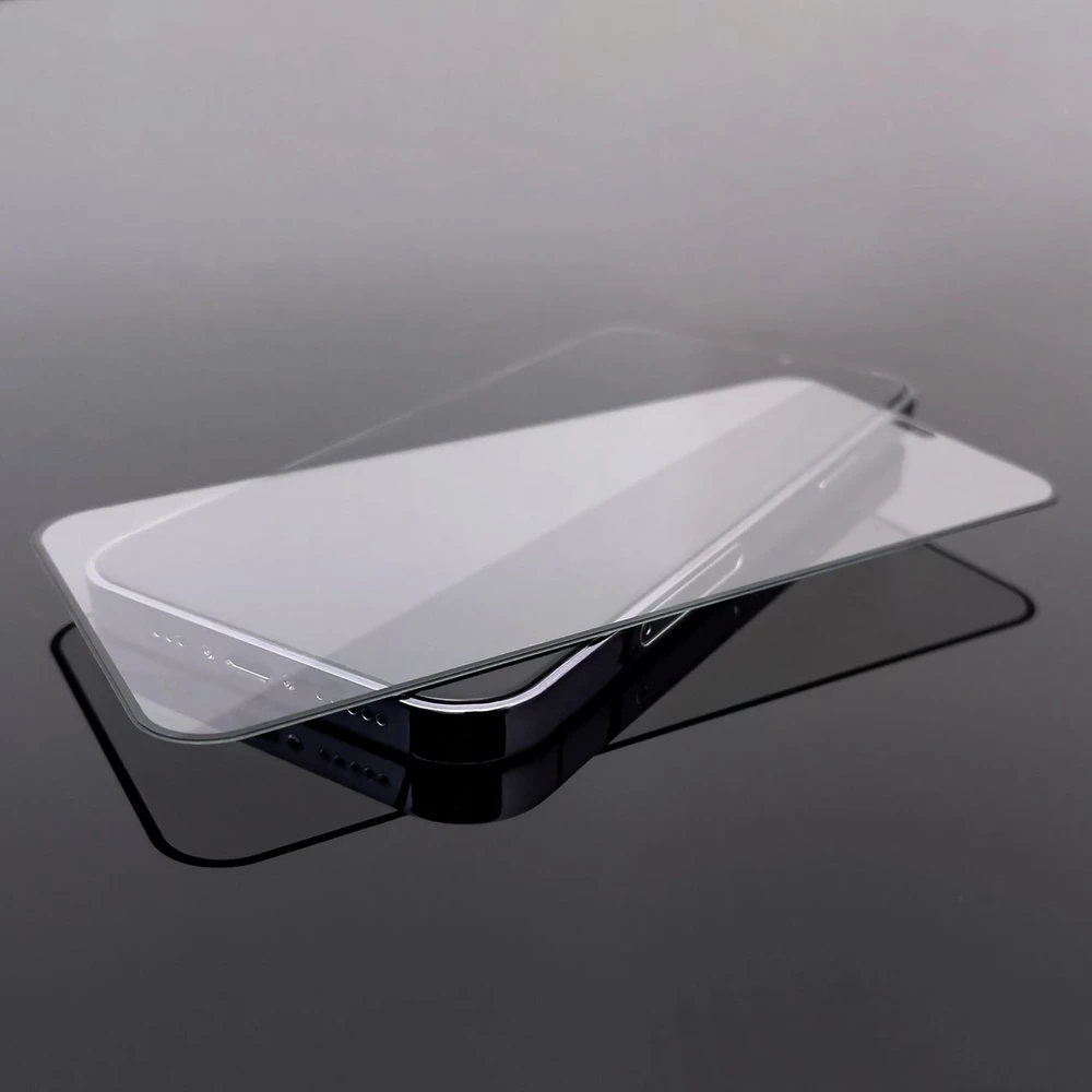 LCD apsauginis stikliukas "Wozinsky 5D Full Glue" Apple iPhone 16 Plus pritaikytas dėklui juodas