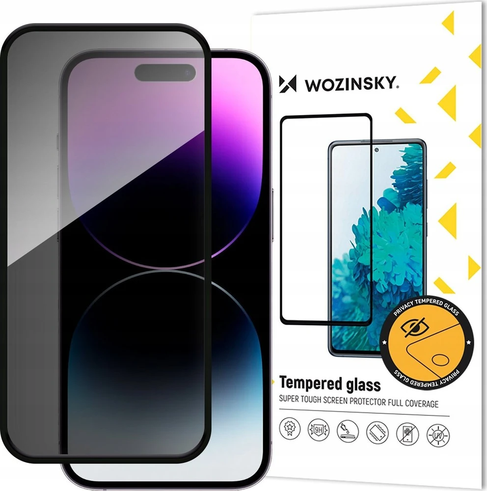 Wozinsky Privacy Glass Apsauginis stiklas Privacy with Anti-spy Filter for Apple iPhone 16 Plus