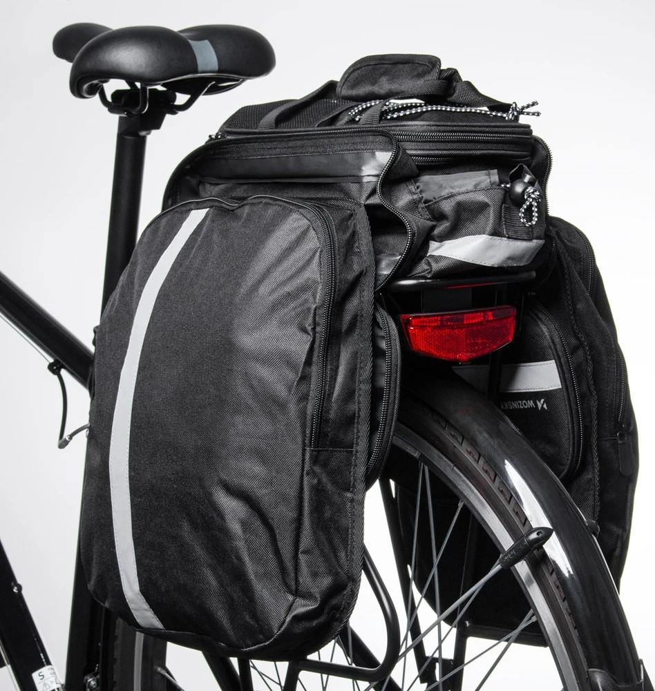 Wozinsky WBB36BK 27L bicycle bag – juodos spalvos