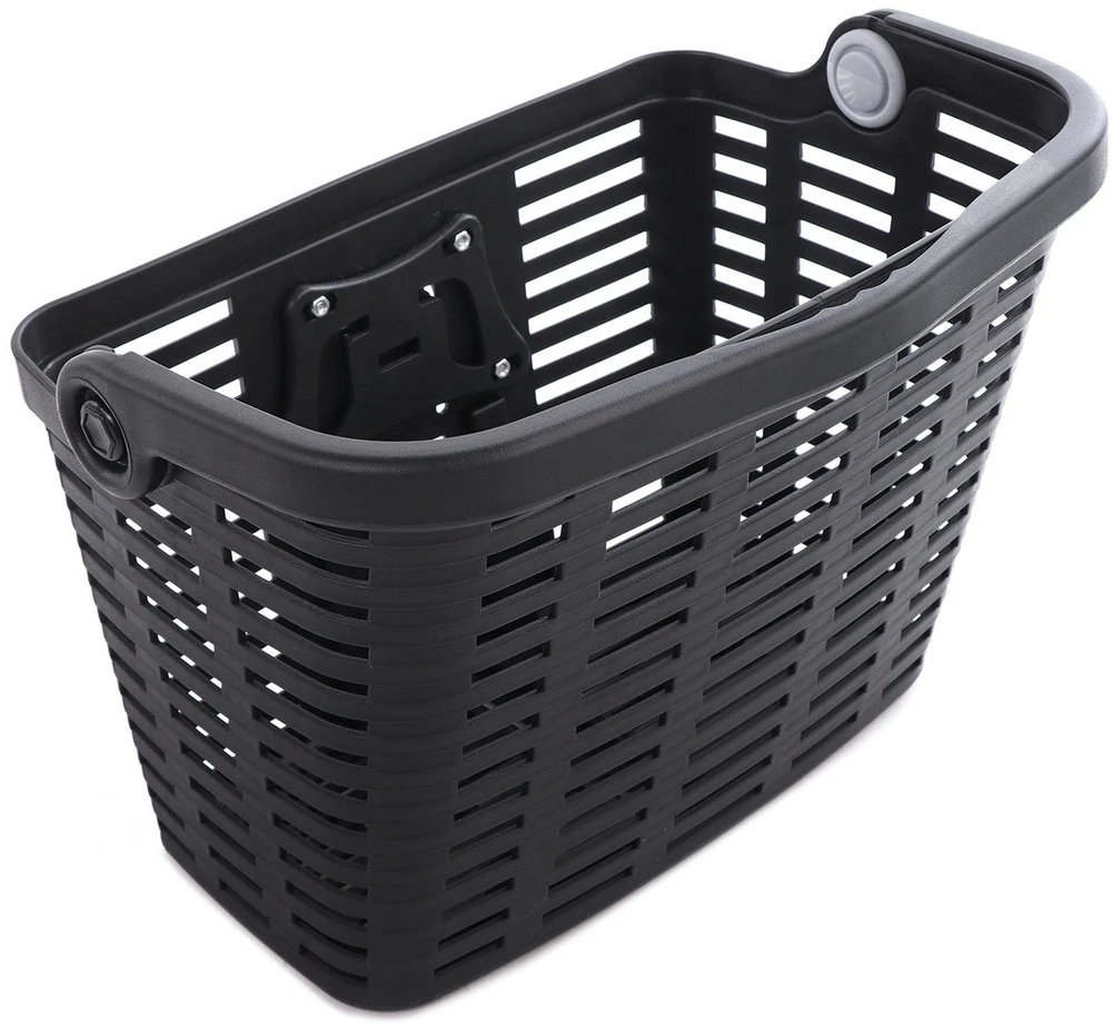 Wozinsky WKR-PK plastikas handlebar bicycle basket - juodas