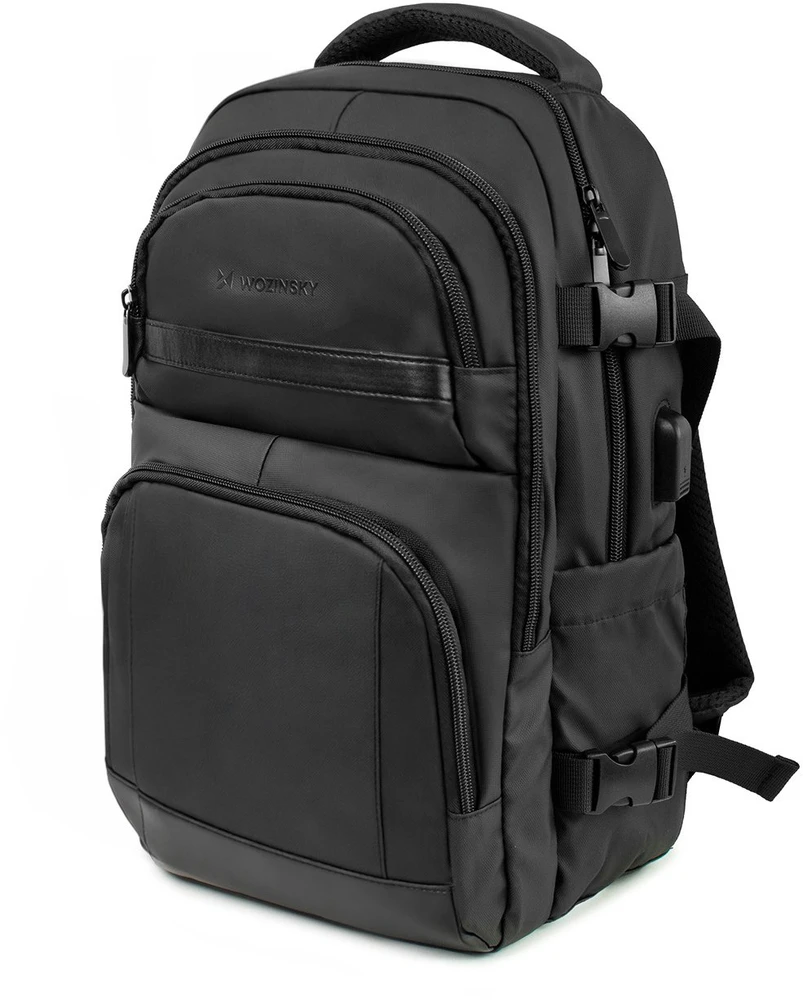 Wozinsky WPW-20L Backpack with Nešiojamas kompiuteris Pocket for 15" Travel 40x20x25 cm for Hand Luggage - Juodas