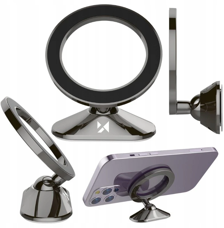 Wozinsky WPT-D19 „MagSafe“ suderinamas automobilio laikiklis – pilkas