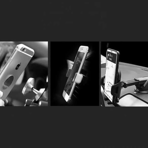 Wozinsky magnetinis telefono laikiklis oro grotelėms juodos spalvos (WCH-02)