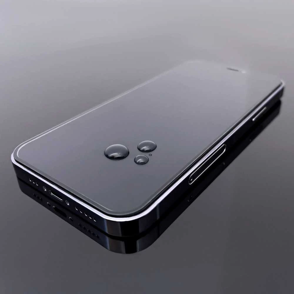 Wozinsky Grūdintas stiklas na cały ekran su ramką do iPhone 15 juoda