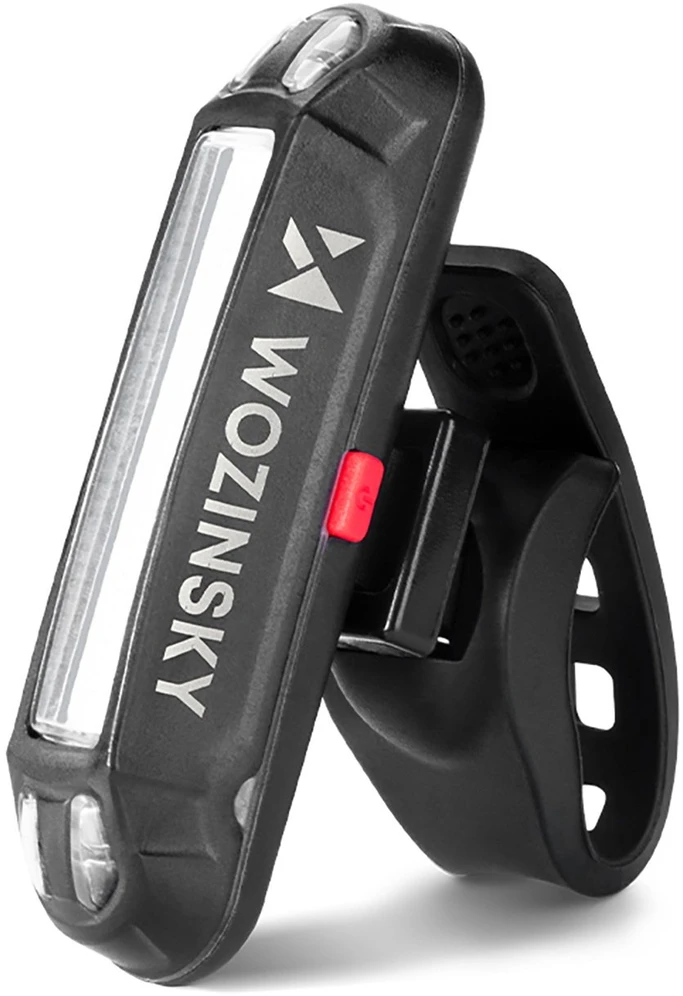 Wozinsky WSBLB2 priekinis (400 lm) ir galinis USB-C dviračio žibintų komplektas – juodos spalvos