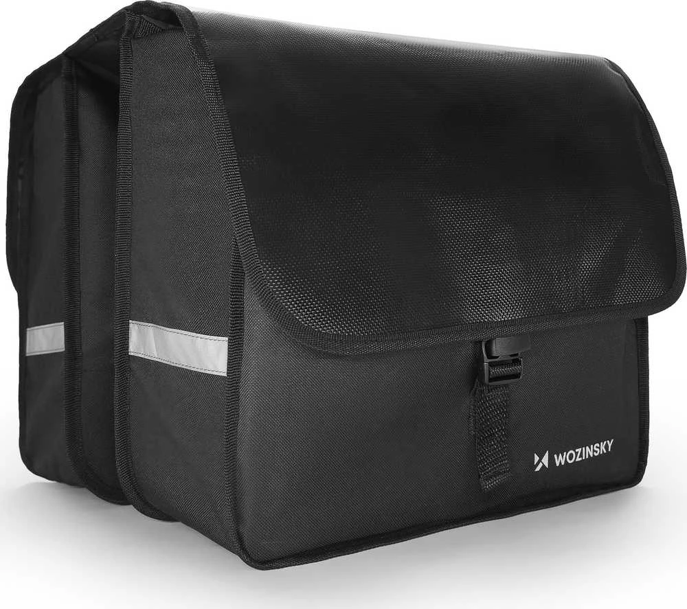 Wozinsky dviračių dėtuvė dviguba 28 l juoda (WBB34BK)