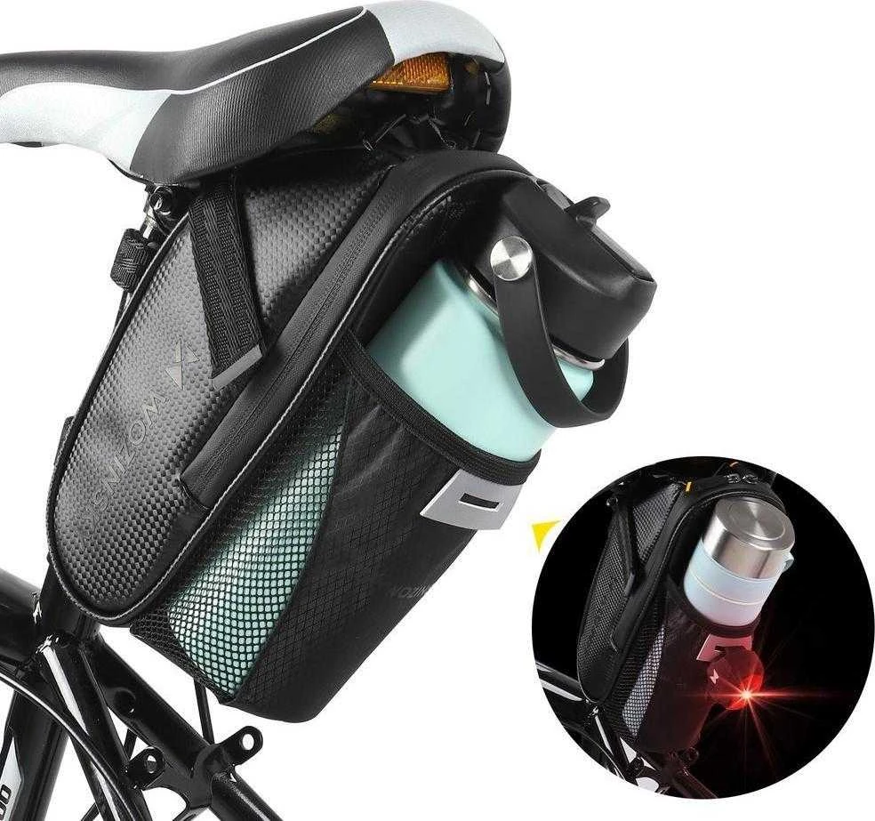 Wozinsky bike saddle bag 1.5 l juodos spalvos (WBB20BK)
