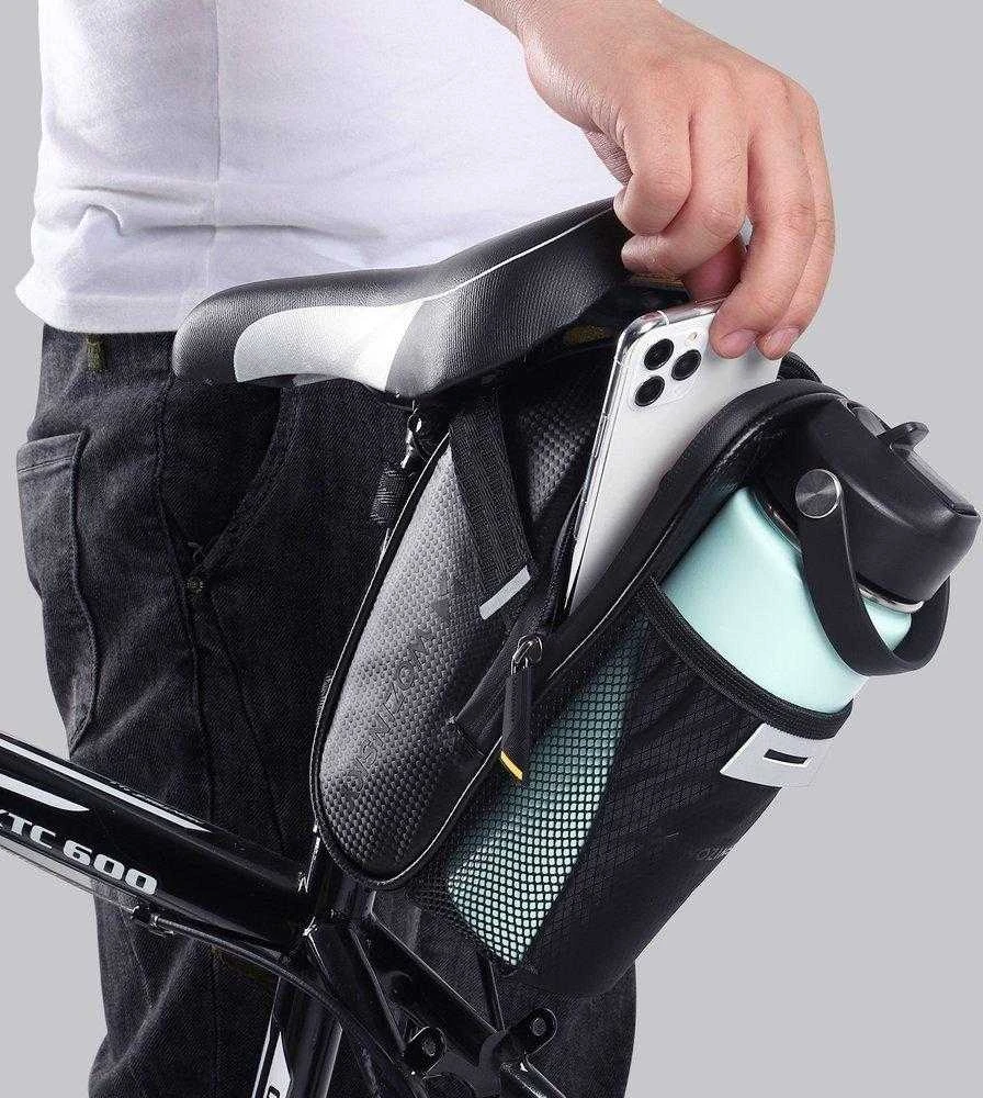 Wozinsky bike saddle bag 1.5 l juodos spalvos (WBB20BK)