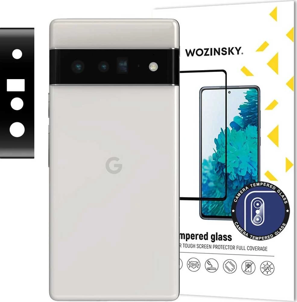 Wozinsky Grūdintas stiklas 9H na aparat kamerę do Google Pixel 6 Pro Full Camera Glass