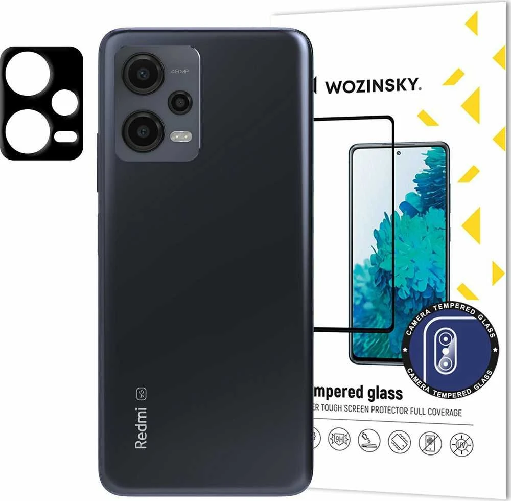 Wozinsky Grūdintas stiklas 9H na aparat kamerę do Xiaomi Redmi Note 12 5G / Poco X5 5G Full Camera Glass