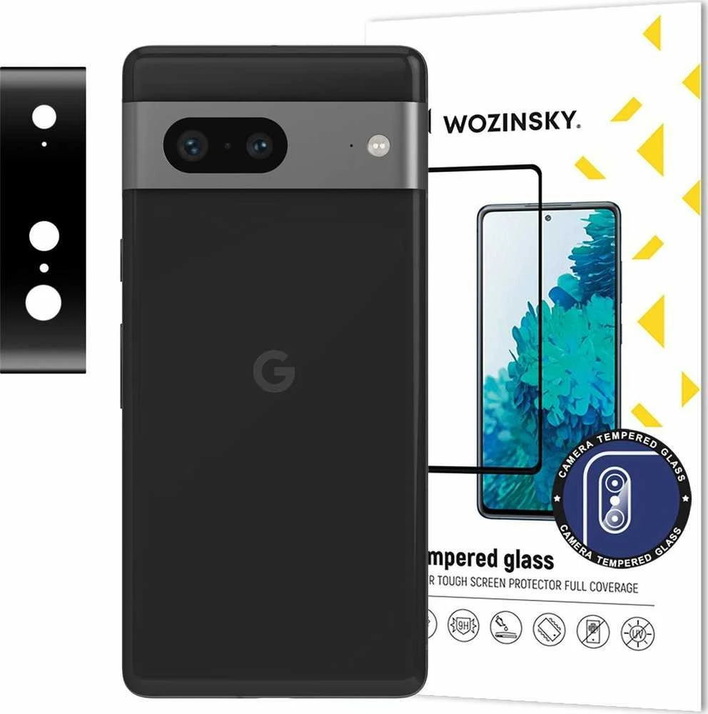 Wozinsky Grūdintas stiklas 9H na aparat kamerę do Google Pixel 7 Full Camera Glass