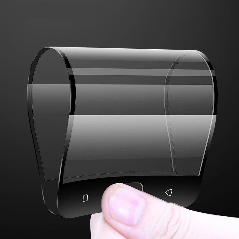 Wozinsky Full Cover Flexi Nano Glass Hybrid ekrano apsauga su rėmeliu Samsung Galaxy A42 5G skaidri