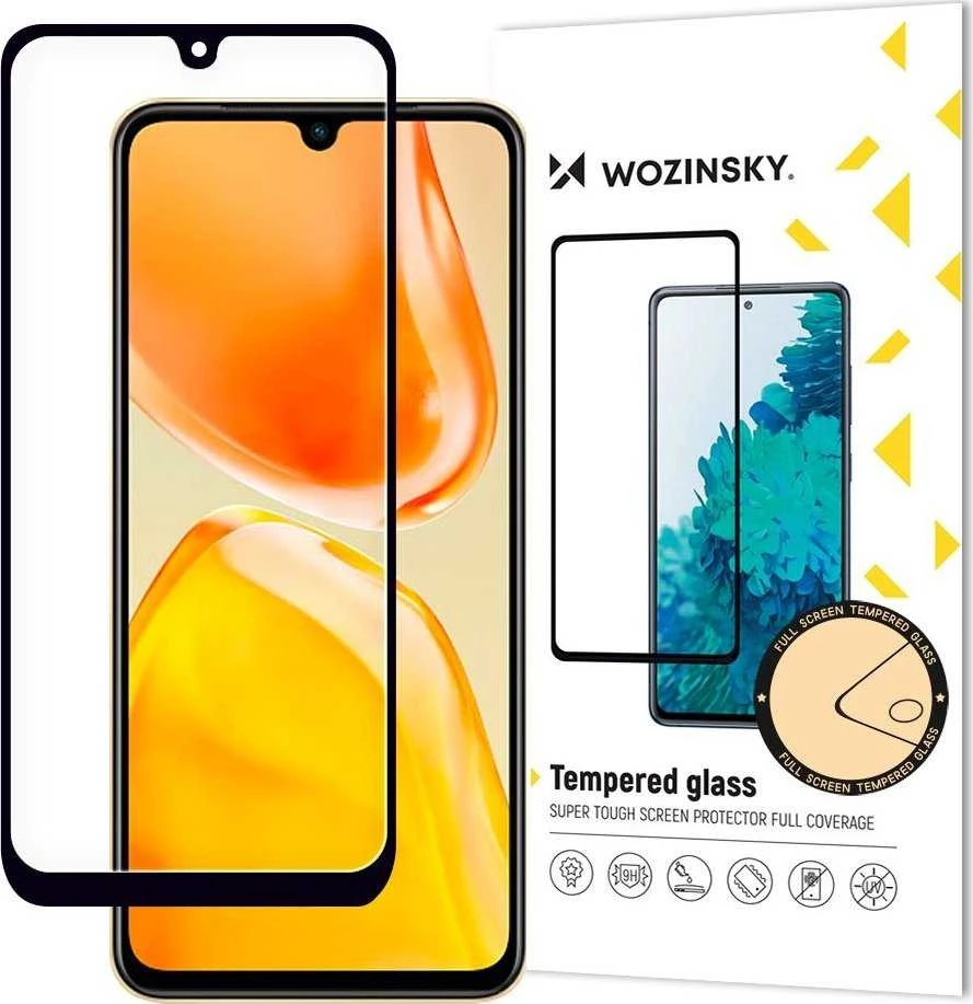 Wozinsky Grūdintas stiklas 9H na cały ekran Vivo X80 Lite / V25 su ramką Case Friendly juoda
