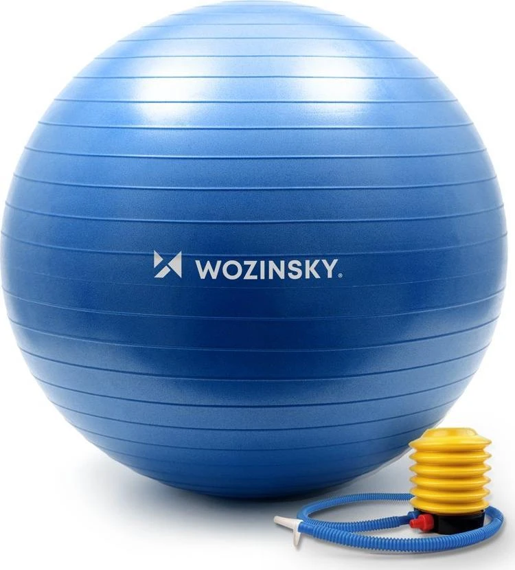Wozinsky WGB65BL mankštos kamuolys, 65 cm, Mėlyna
