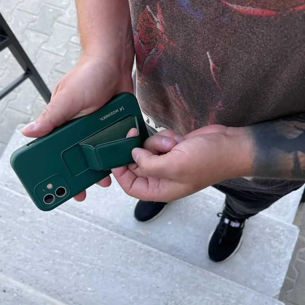Wozinsky Kickstand dėklas skirtas Samsung Galaxy A32 4G, šviesiai mėlynas