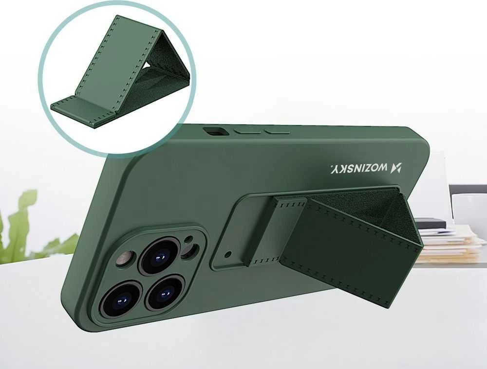 Wozinsky Kickstand dėklas skirtas iPhone 13 mini, tamsiai mėlynas