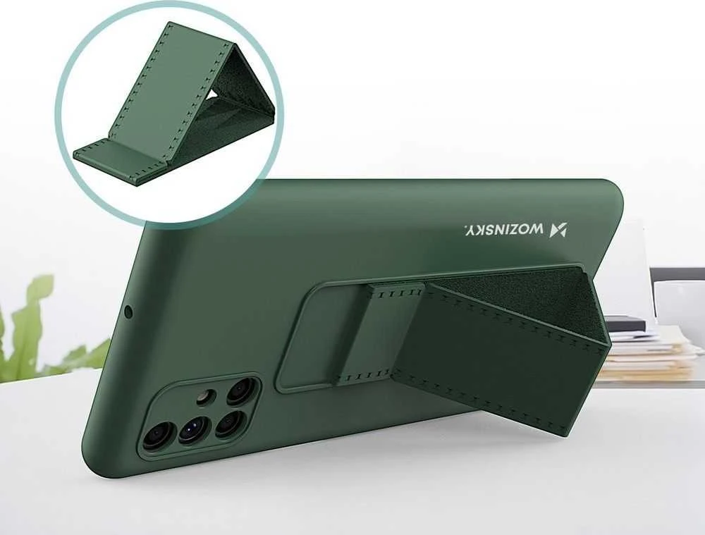 Wozinsky Kickstand dėklas skirtas Samsung Galaxy M51, juodas