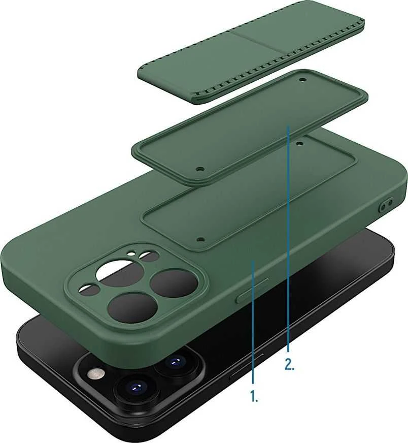 Wozinsky Kickstand dėklas skirtas iPhone 13 mini, tamsiai mėlynas