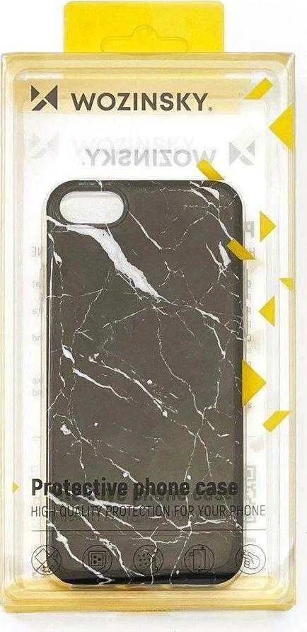 Wozinsky Marble TPU dėklas skirtas Samsung Galaxy A73, juodas
