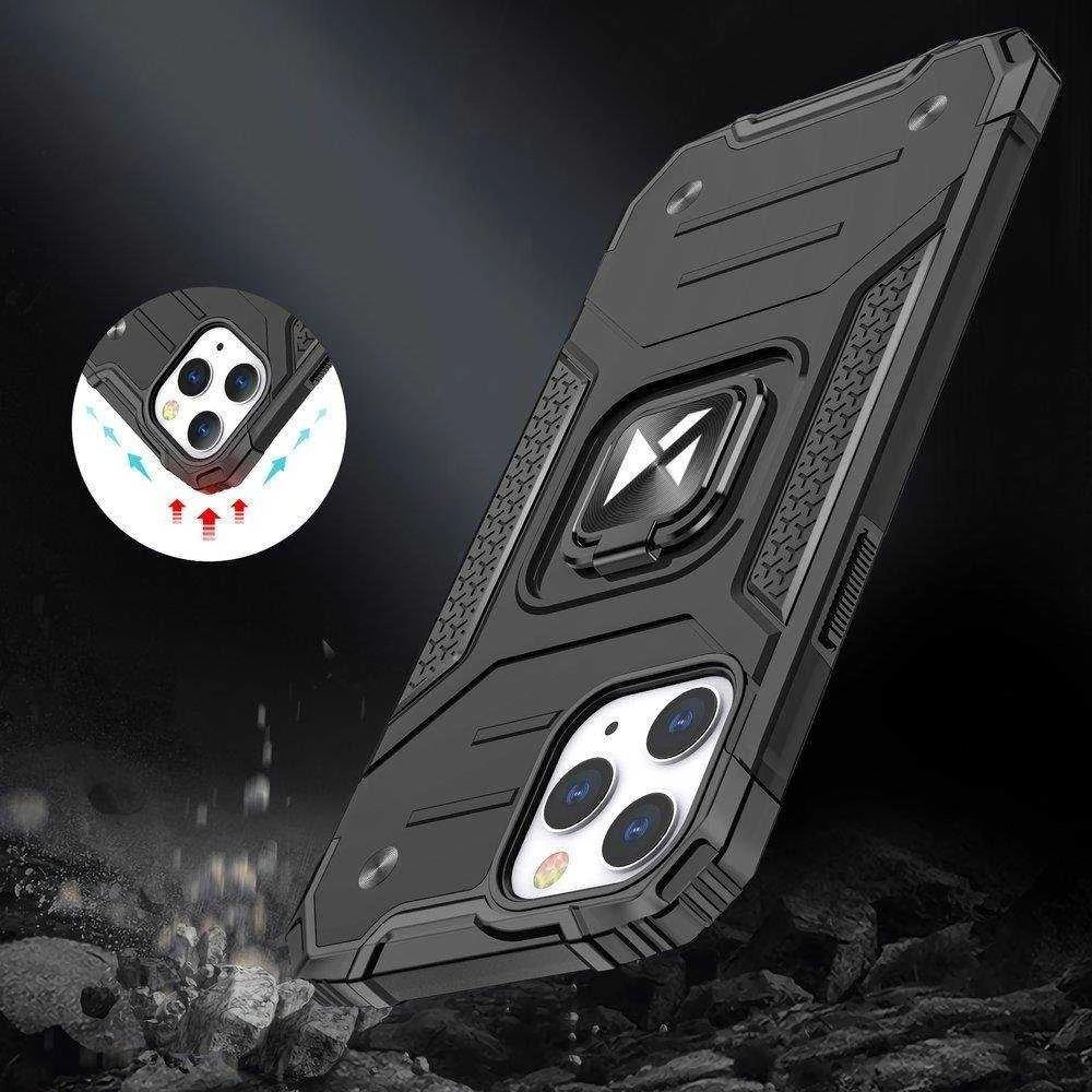 Wozinsky Dėklas iPhone 14 Pro Max šarvuotas korpusas magnetinio laikiklio žiedas raudonas