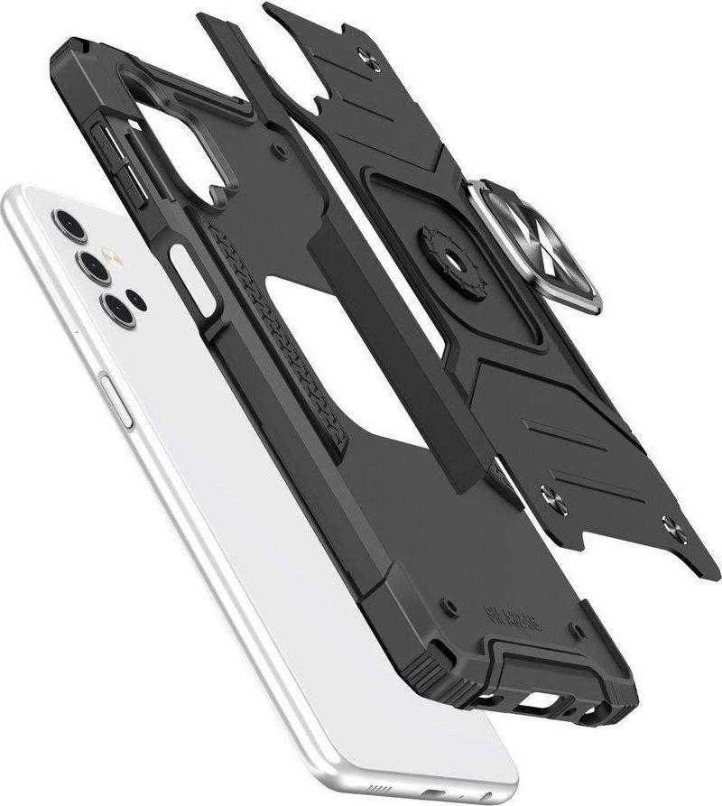 Wozinsky Ring Armor dėklas skirtas Samsung Galaxy A73, mėlynas