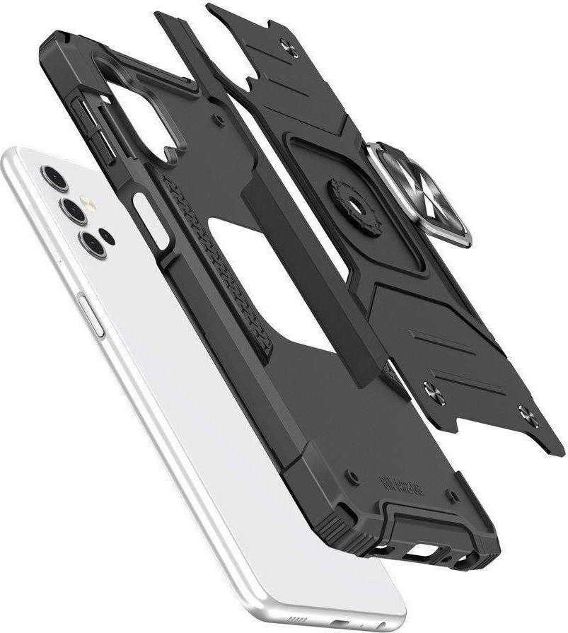 Dėklas Wozinsky Šarvuotas dėklo dangtelis + magnetinis laikiklis Samsung Galaxy A13 5G Ring Armor juodas
