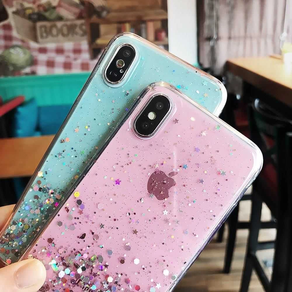 Wozinsky Star Glitter Shining dėklas skirtas iPhone 12 Pro Max, juodas