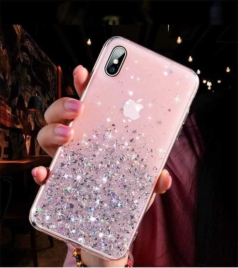 Wozinsky Star Glitter Shining dėklas skirtas iPhone 12 mini, juodas