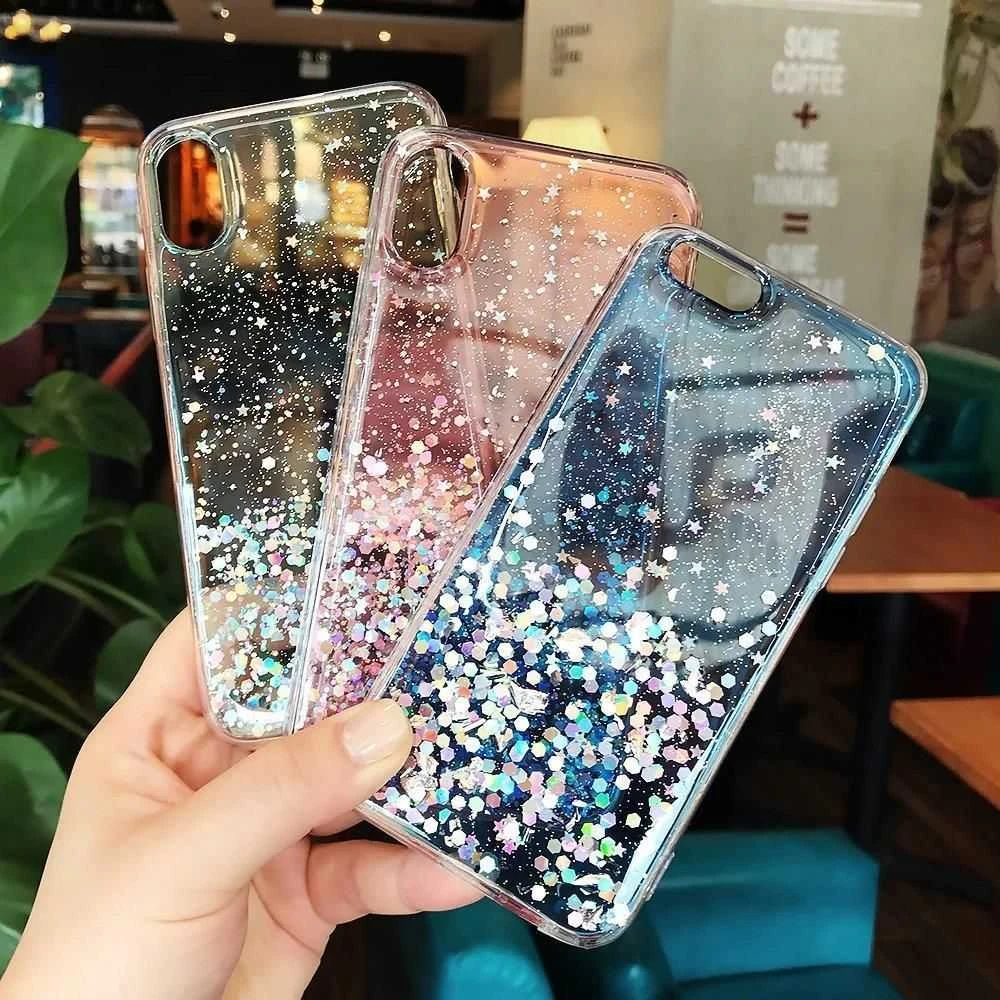 Wozinsky Star Glitter Shining dėklas skirtas iPhone 12 Pro Max, juodas