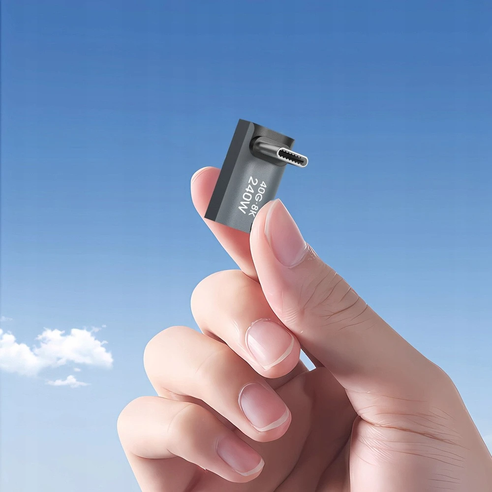 Wozinsky WPKF-01 USB-C – USB-C 40Gb/s 240W 8K OTG – pilkos spalvos