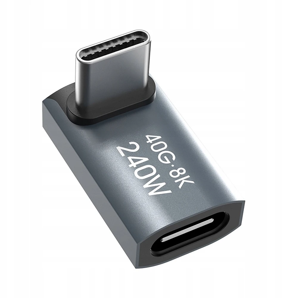 Wozinsky WPKF-01 USB-C – USB-C 40Gb/s 240W 8K OTG – pilkos spalvos
