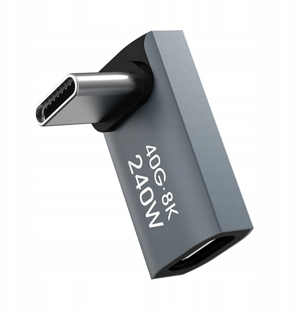 Wozinsky WPKF-01 USB-C – USB-C 40Gb/s 240W 8K OTG – pilkos spalvos