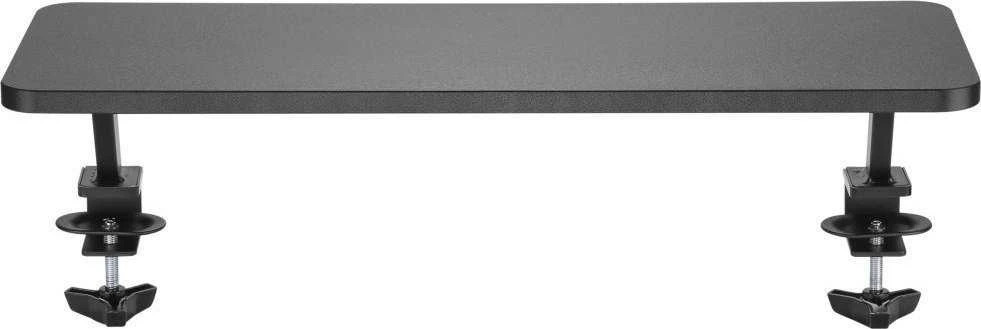 Laikiklis WP monitoriaus stovas, tvirtinamas prie stalo, juoda, metalinė/mdf plokštė, 20 kg keliamoji galia, Powerton, ergo