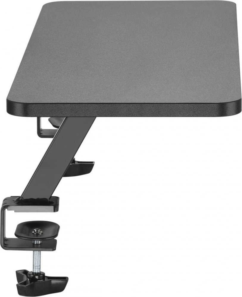 Laikiklis WP monitoriaus stovas, tvirtinamas prie stalo, juoda, metalinė/mdf plokštė, 20 kg keliamoji galia, Powerton, ergo