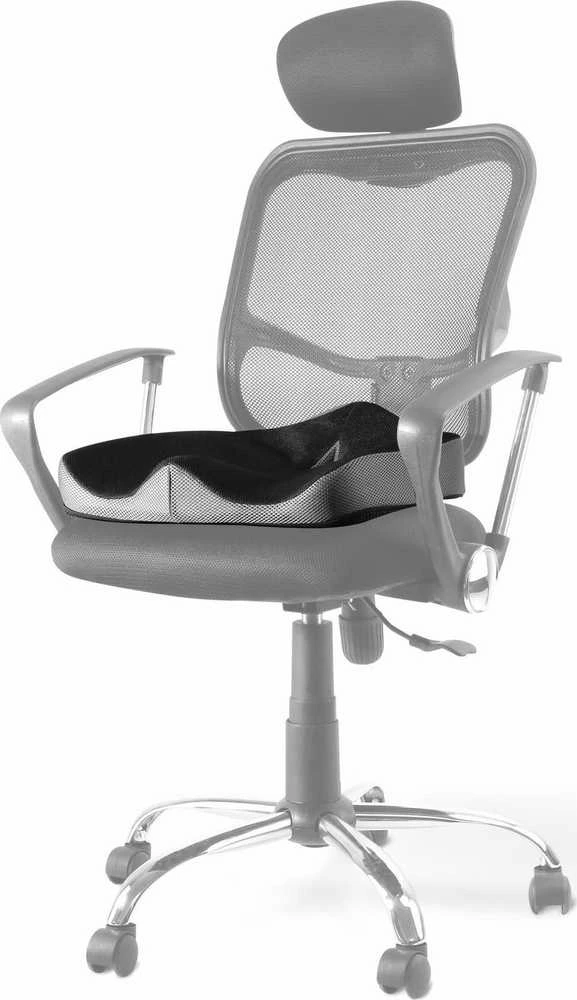 WP Ortopedinė pagalvė, slėgiui atsparus plastikinis antgalis, ergonomiška, juoda, Powerton