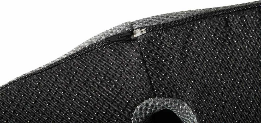 WP Ortopedinė pagalvė, slėgiui atsparus plastikinis antgalis, ergonomiška, juoda, Powerton