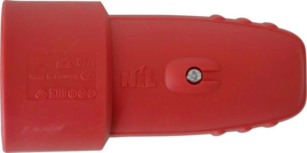 N_L Ilgintuvo lizdas N&L, 3P, 16A, 250V, raudonos spalvos