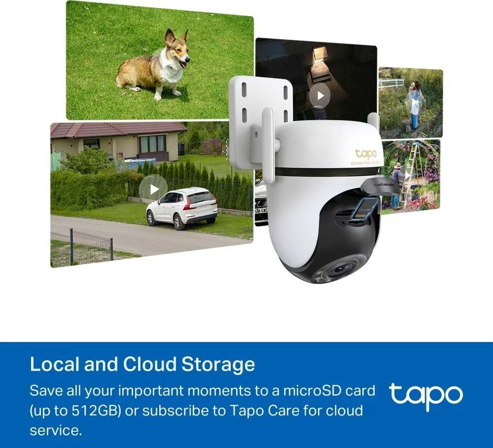 TP-LINK | Lauko apsaugos Wi-Fi kamera su pasukimu/pakreipimu | Tapo C530WS | Kupolinė | 5 MP | 3.2 mm / F1.6 | IP66 | H.264 | Micro SD, maks. 512 GB