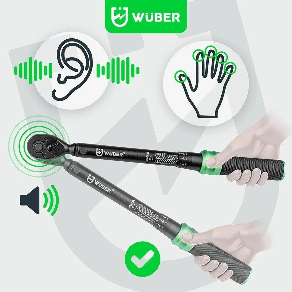 Torque wrench 1/4" 1–25 Nm WUBER