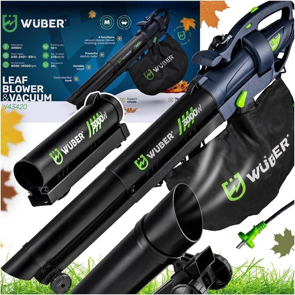 Elektrinis lapų pūstuvas/siurblys Wuber W43420