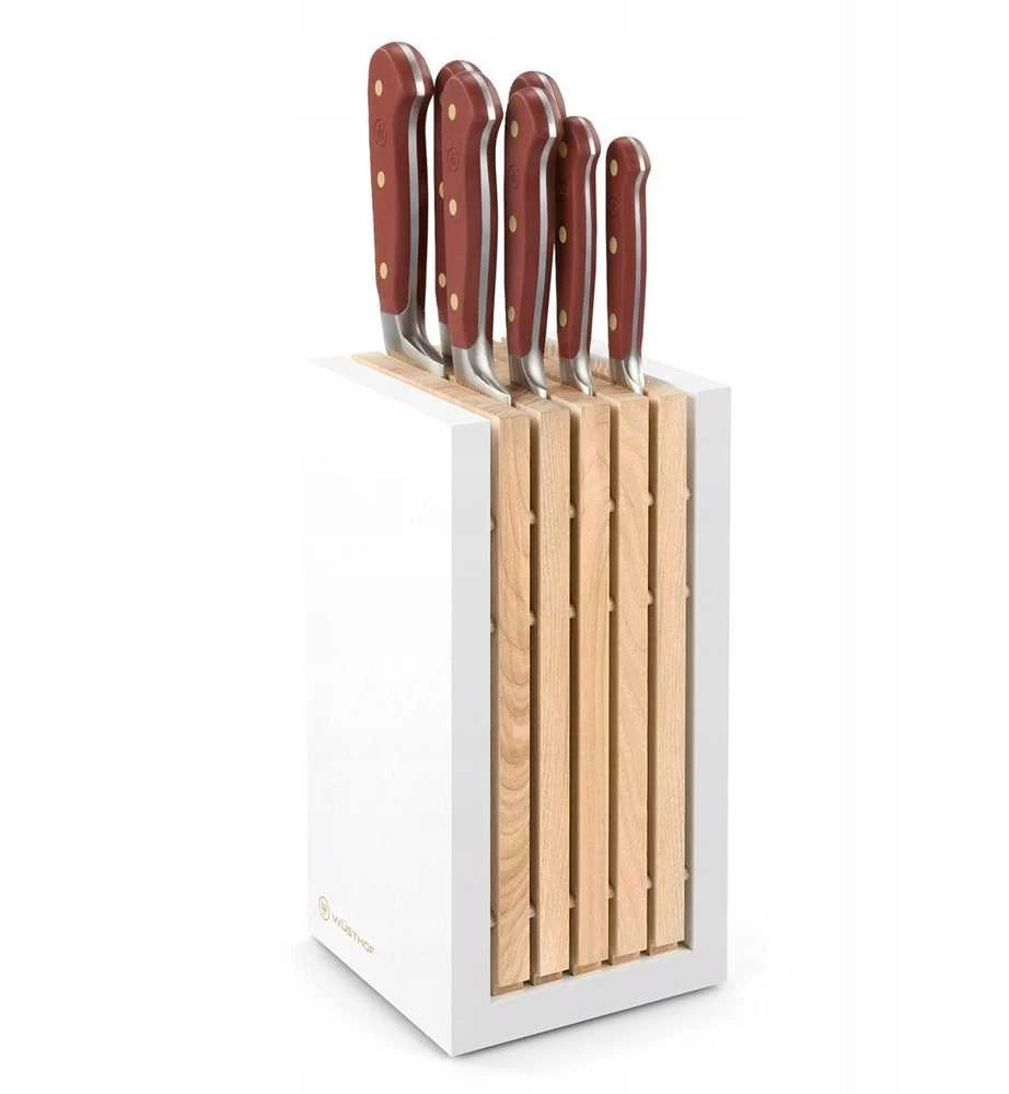 Wusthof Peilio blokas su 7 peiliais, ruda, Classic Colour