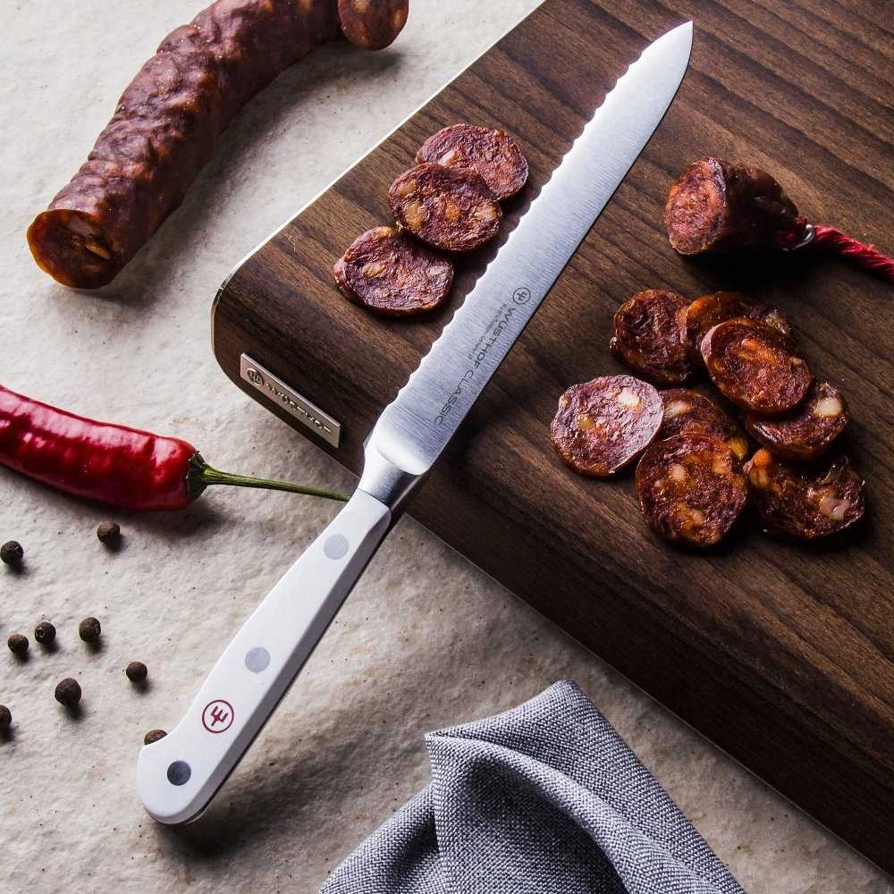 Wusthof Sausage peilis, 14 cm, Classic Baltas