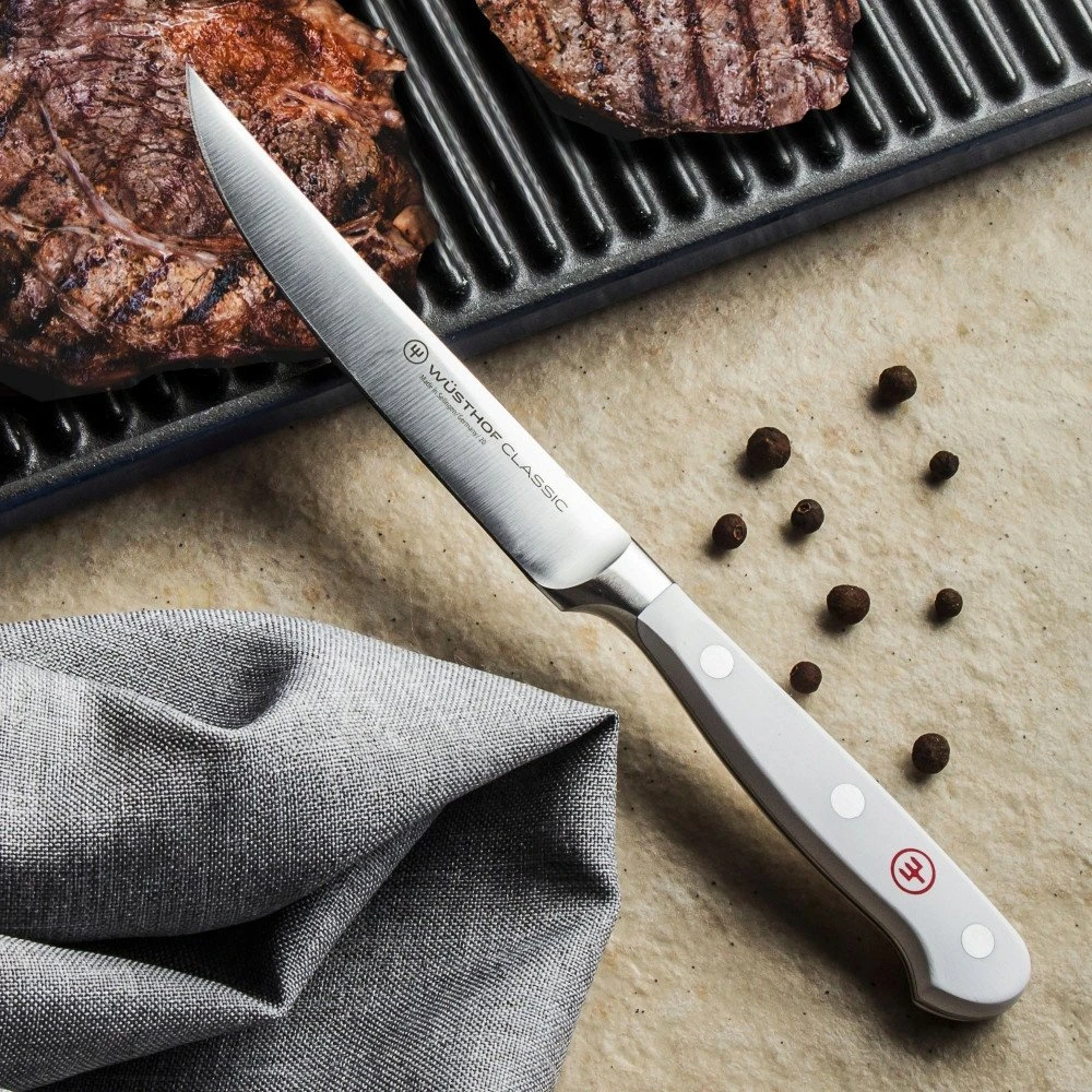 Wusthof Steak peilis, 12 cm, Classic Baltas