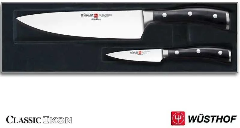 Wusthof Set: Chefs peilis, vegetable peilis, Classic Ikon