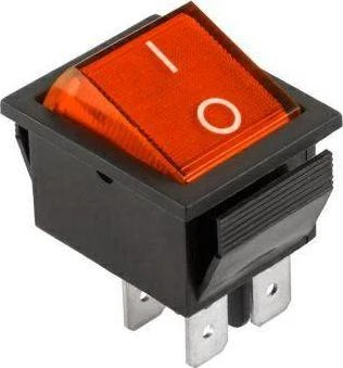 Raudonas klavišinis jungiklis IRS-201-1A